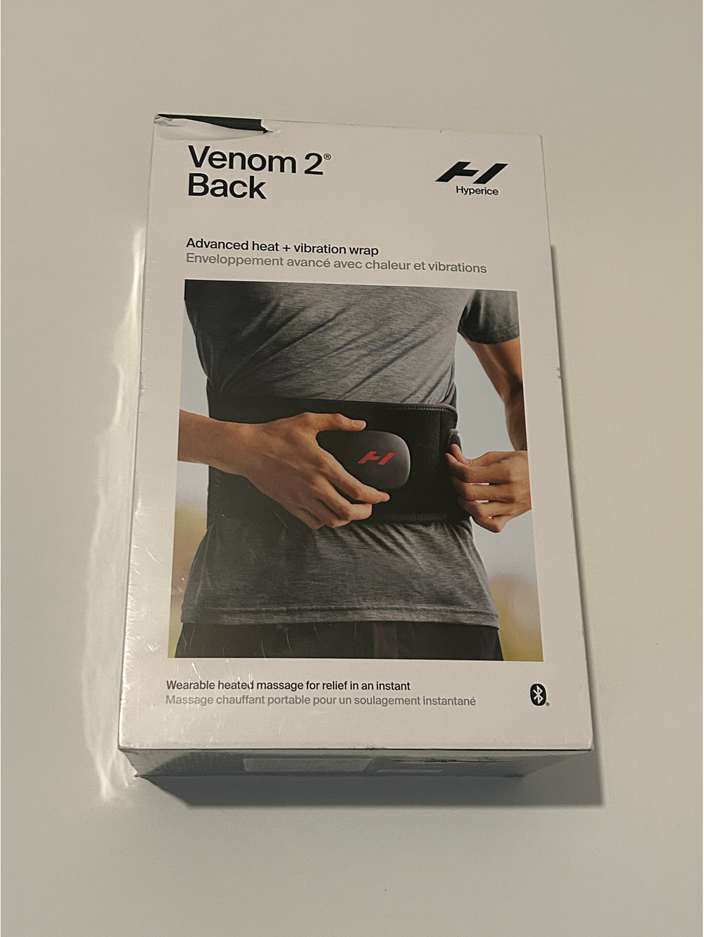 Hyperice Venom 2 Back Heated Massage Wrap Heat & Vibration 22000-001 NEW SEALED